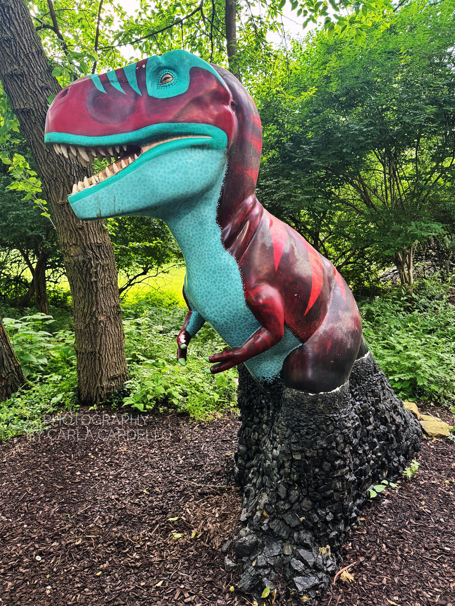 Fossil Fuels Pittsburgh dinosaur statue
