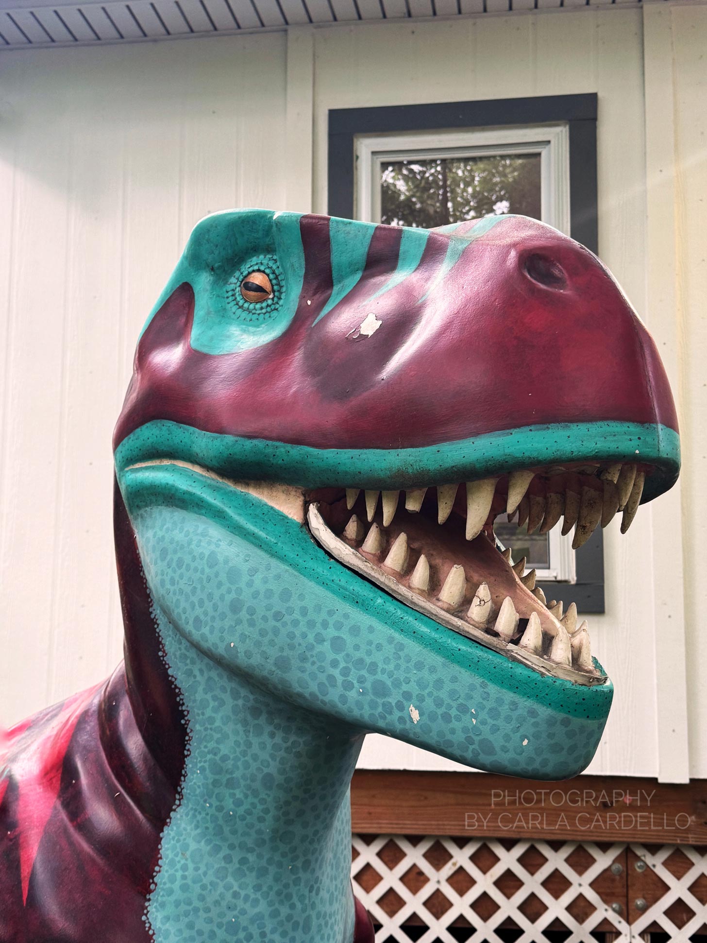Head of Fossil Fuels Pittsburgh dinosaur statue