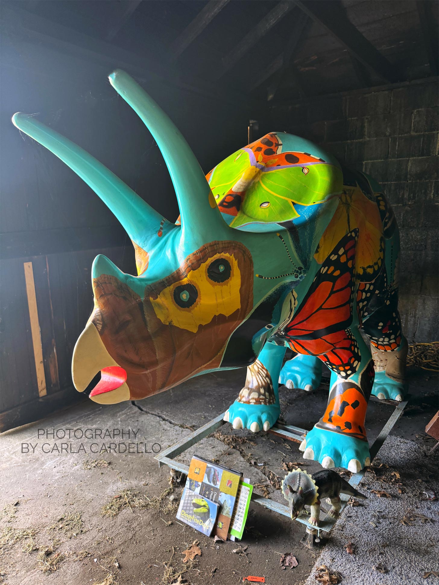 Torosaurus Lepidopteron Pittsburgh Dinosaur Statue