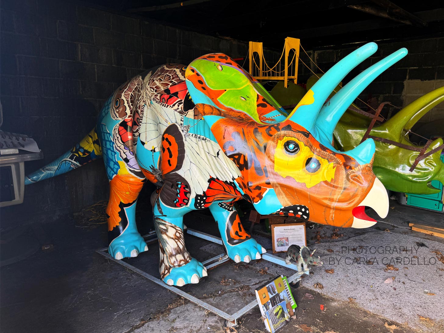 Torosaurus Lepidopteron Pittsburgh Dinosaur Statue