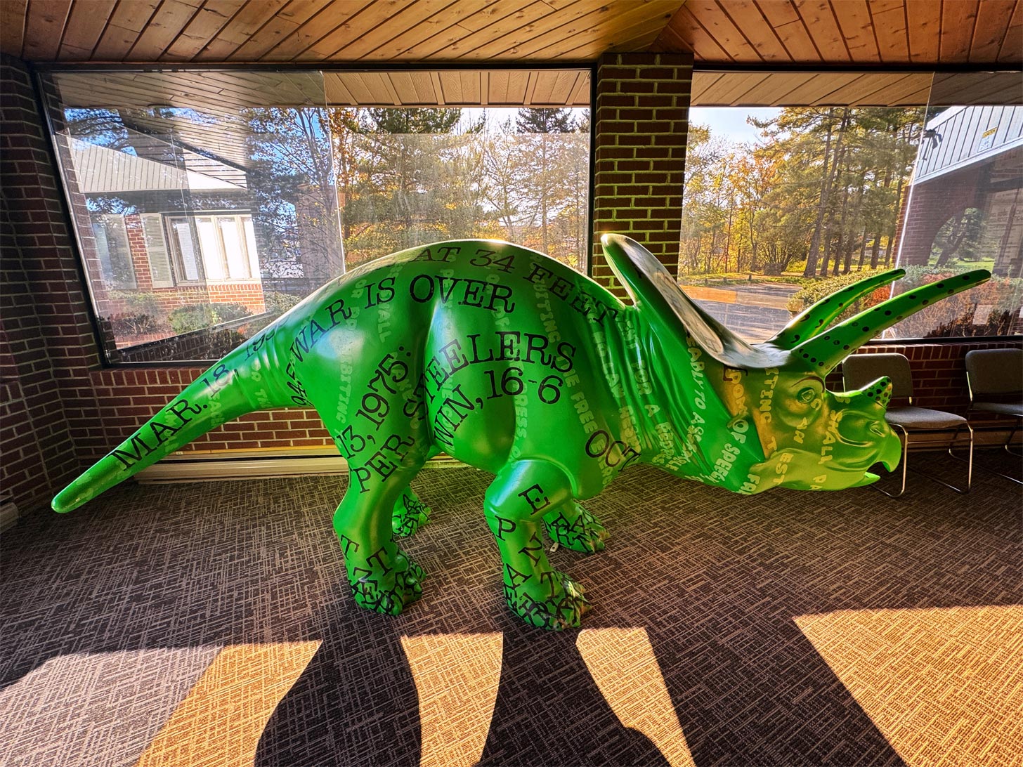 Typosaurus Pittsburgh Dinosaur Statue
