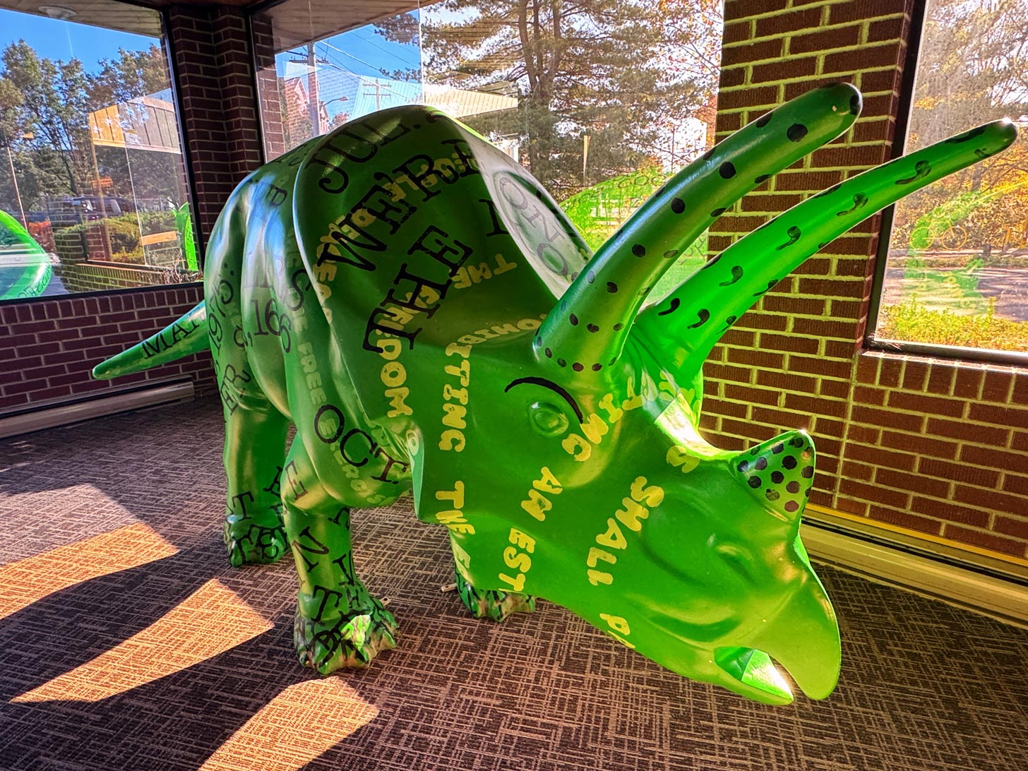 Typosaurus Pittsburgh Dinosaur Statue
