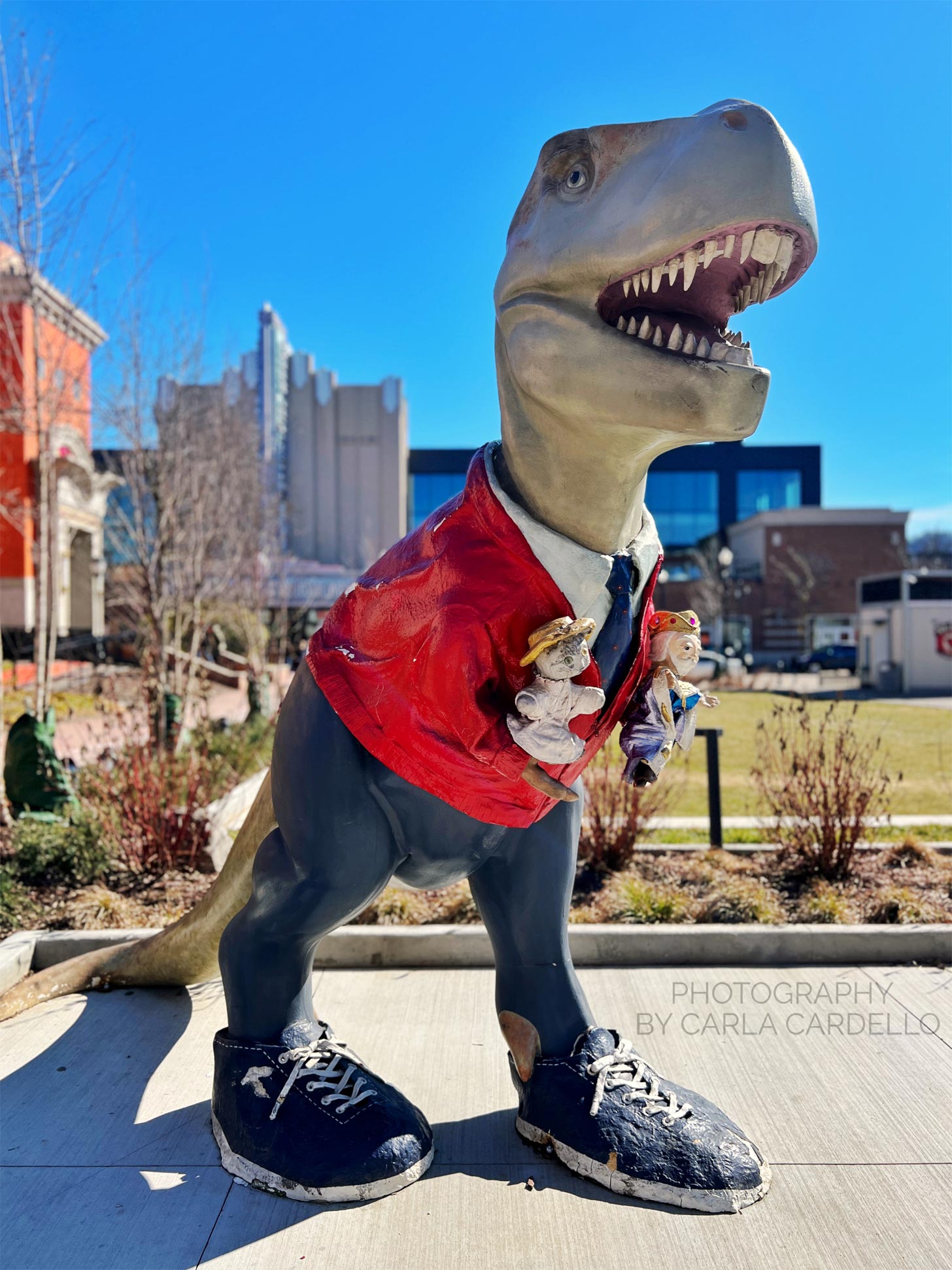 Fredosaurus Rex Pittsburgh Dinosaur Statue