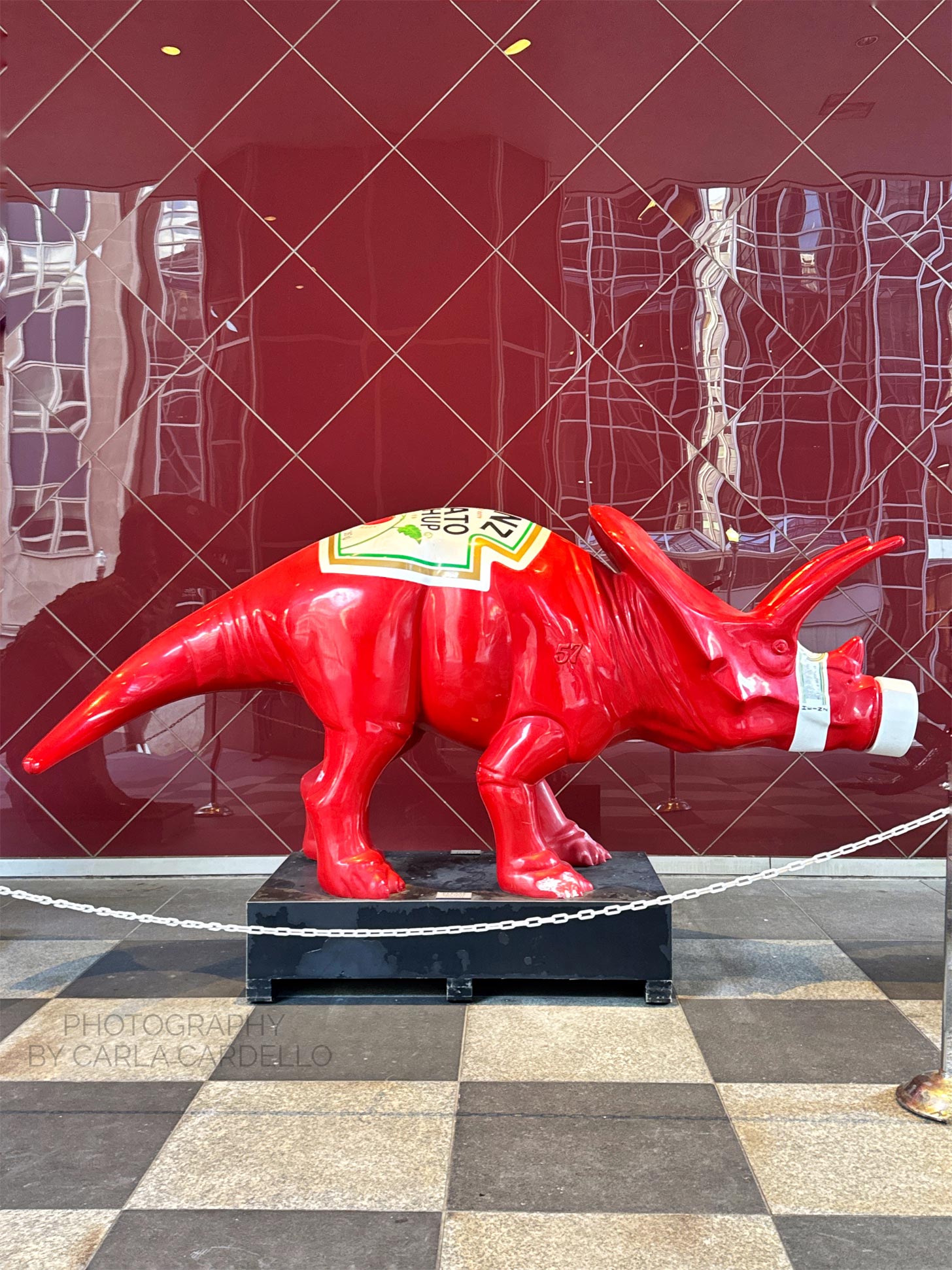 Ketchupsaurus Pittsburgh Dinosaur Statue