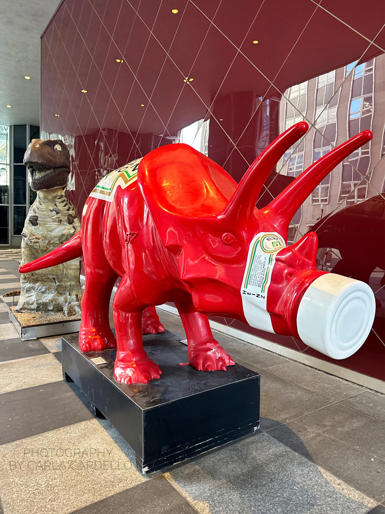 Ketchupsaurus Pittsburgh Dinosaur Statue