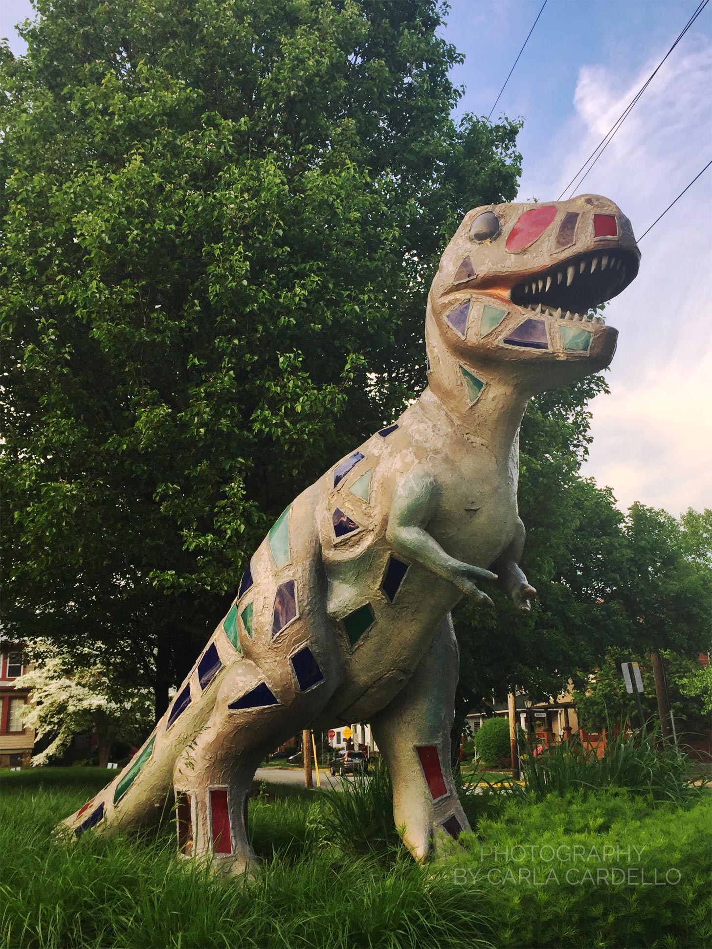 Lunasaurus Lux Pittsburgh Dinosaur Statue