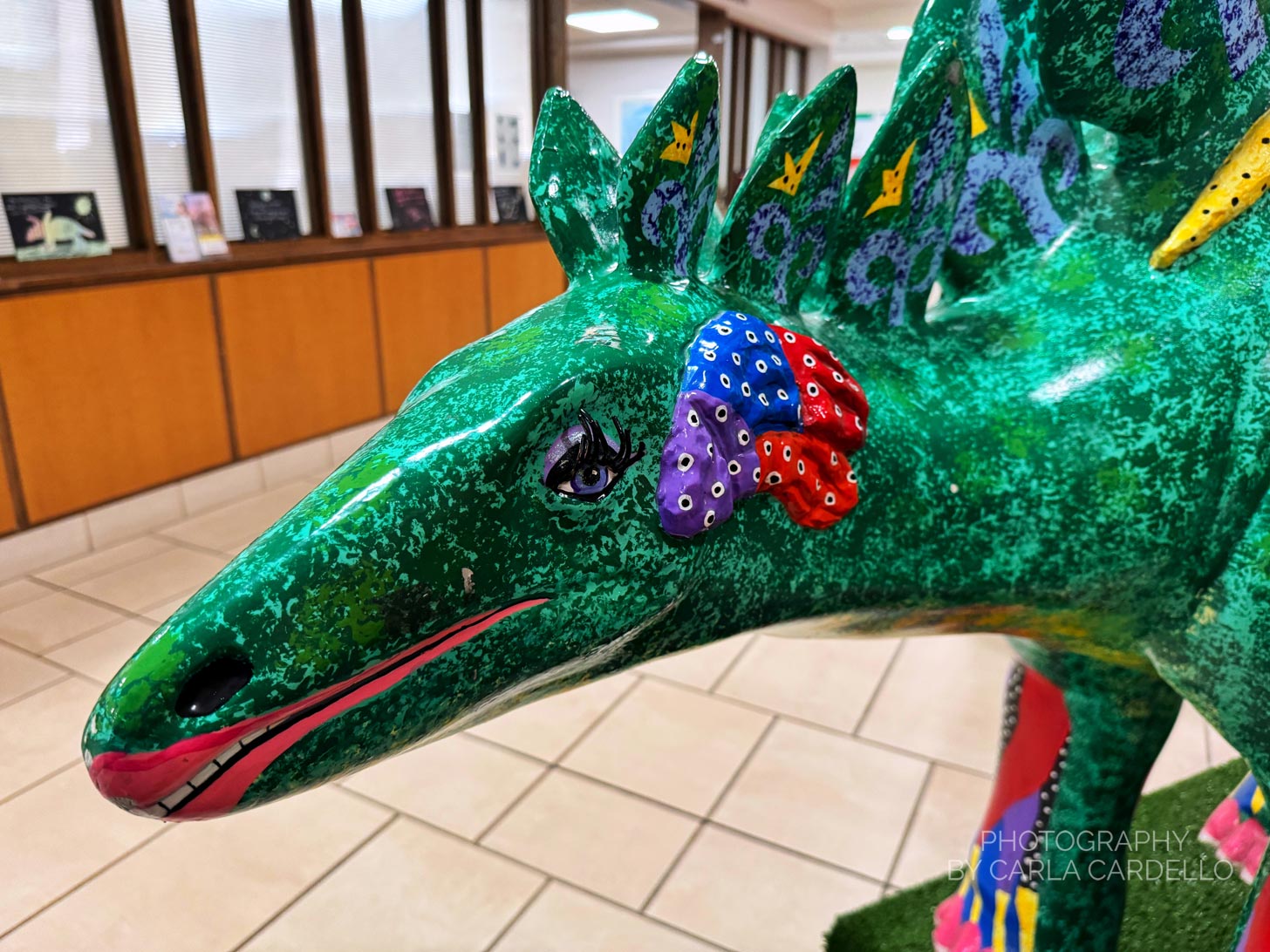 Head of Neurosaurus Pittsburgh Dinosaur Statue