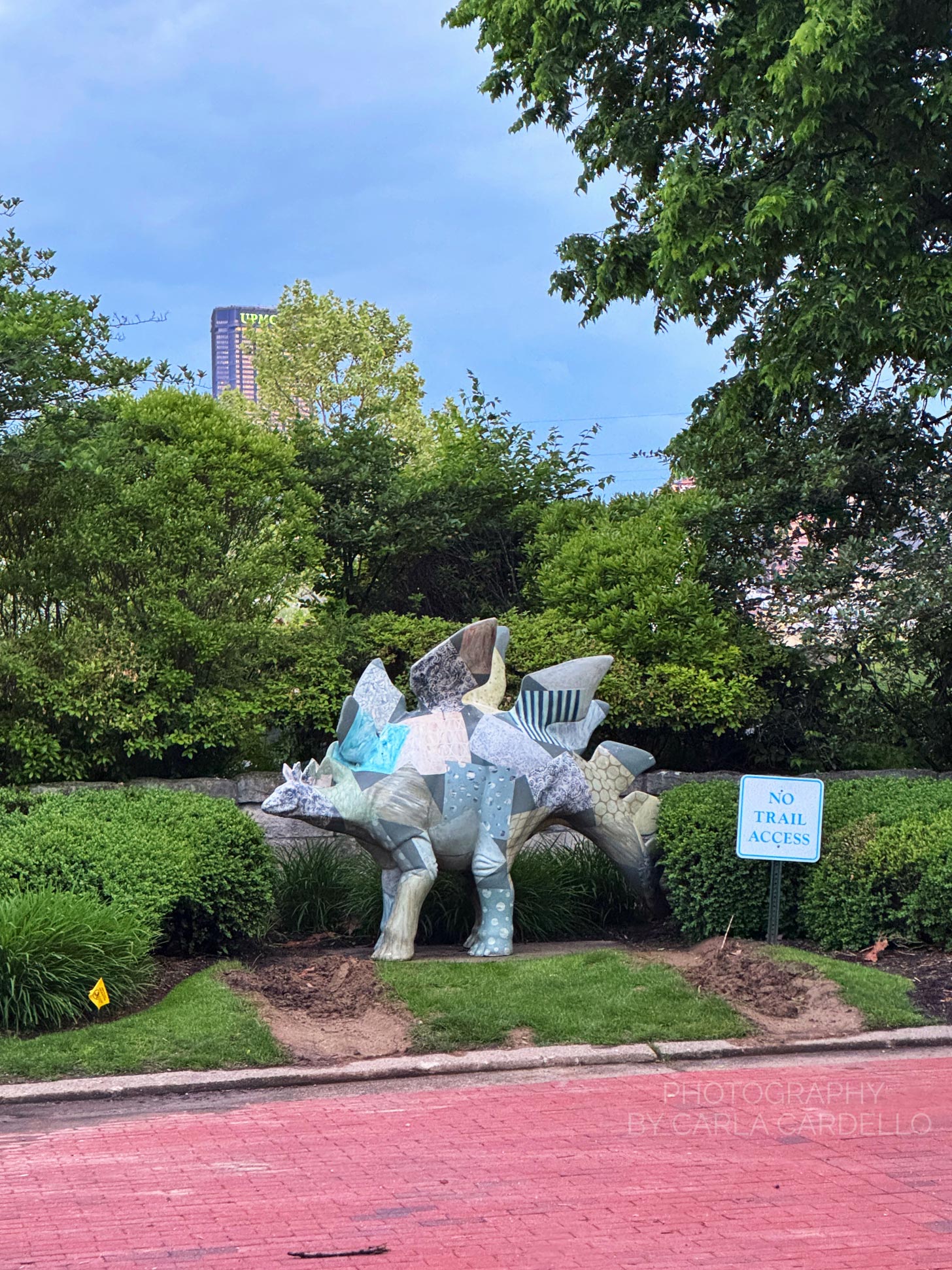 Prehistoric Printasaurus Pittsburgh Dinosaur Statue