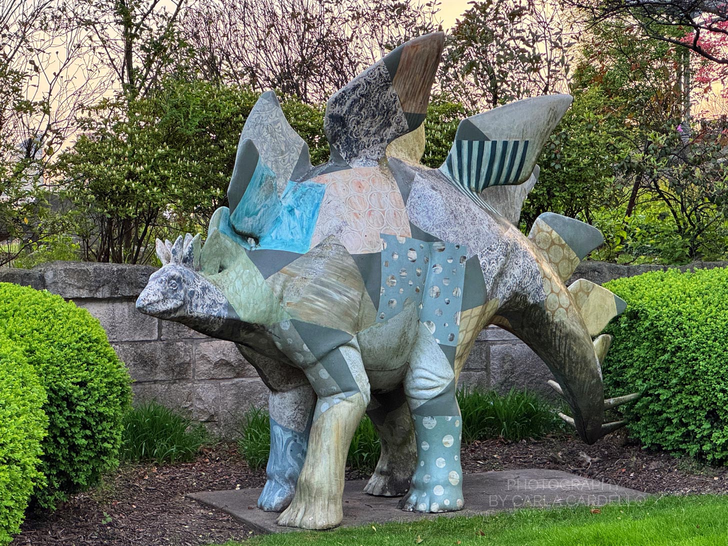 Prehistoric Printasaurus Pittsburgh Dinosaur Statue