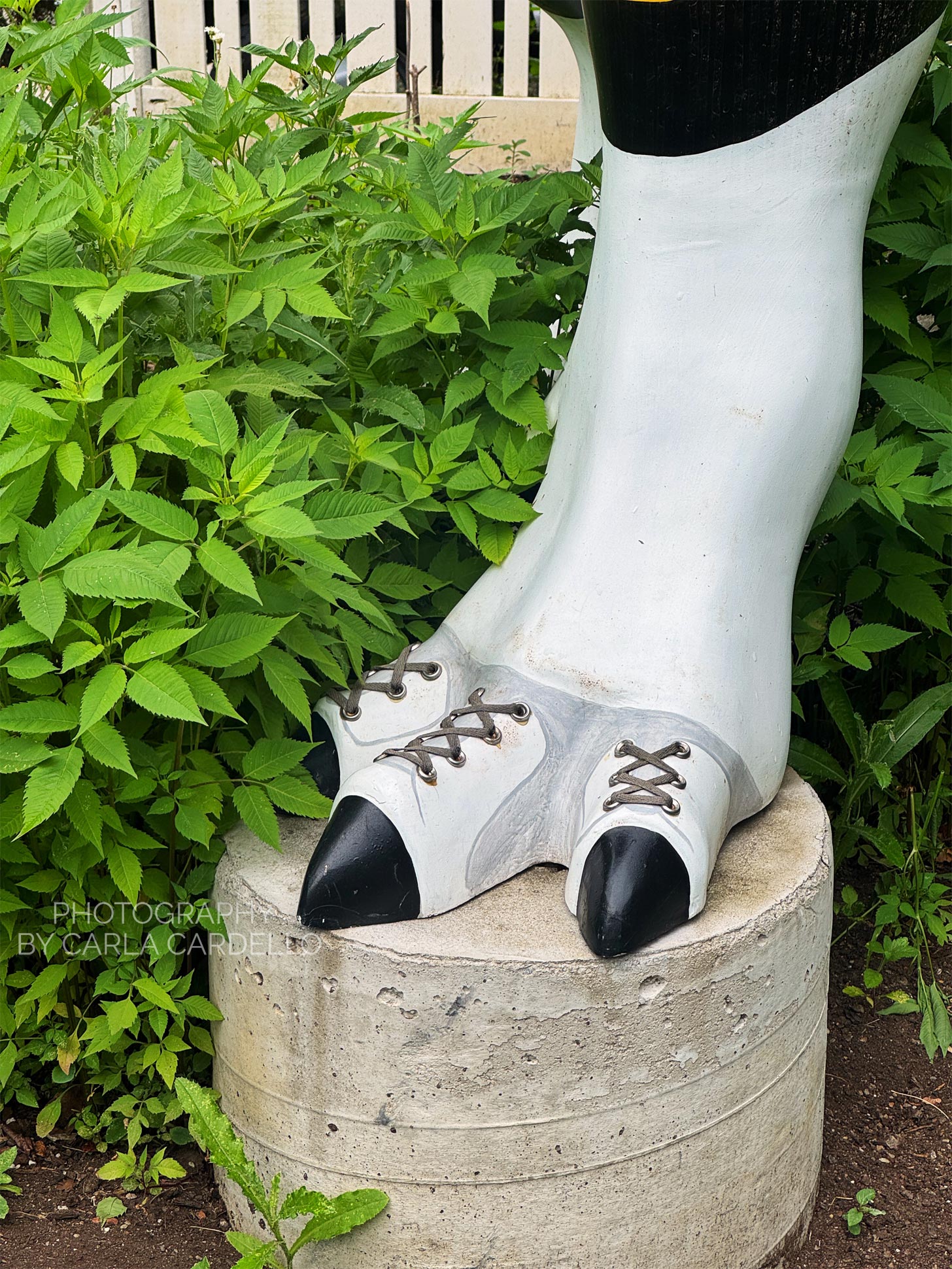Foot of Splatasaurus Pittsburgh Dinosaur Statue