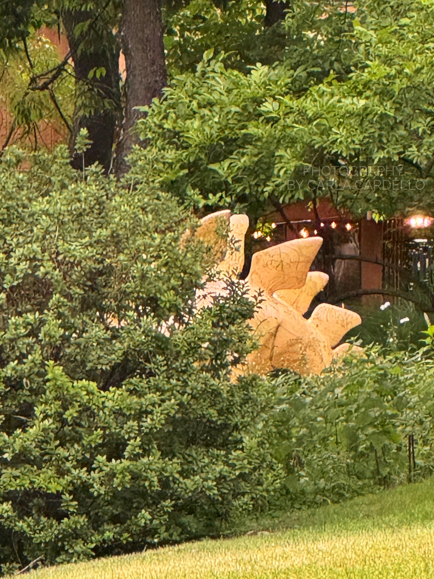 Stegosaurus en Toile Pittsburgh Dinosaur Statue