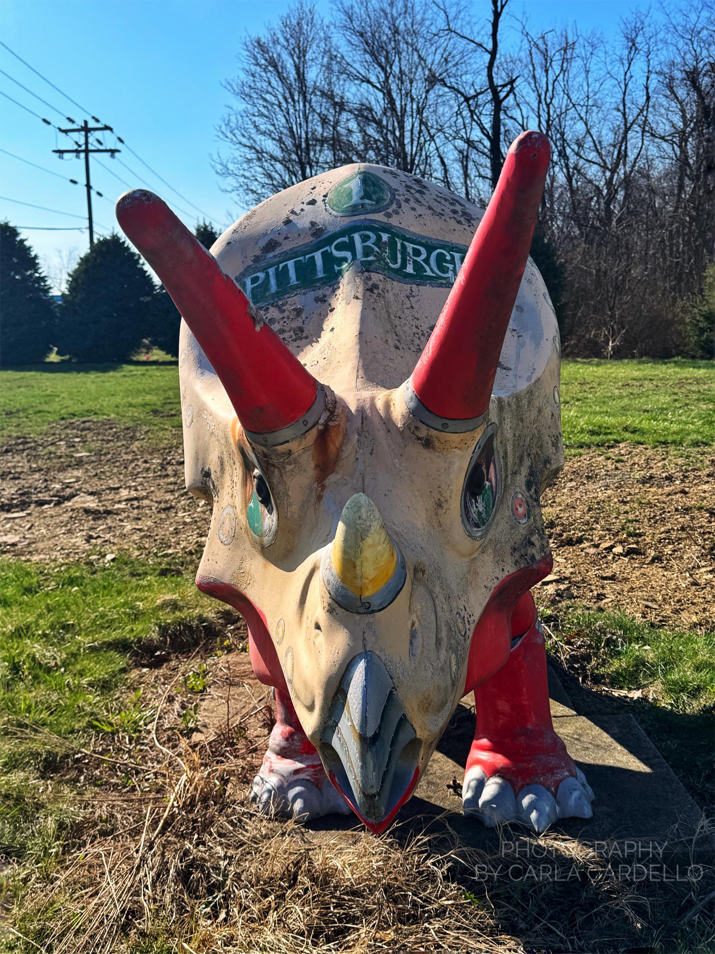 Transitsaurus Pittsburgh Dinosaur Statue