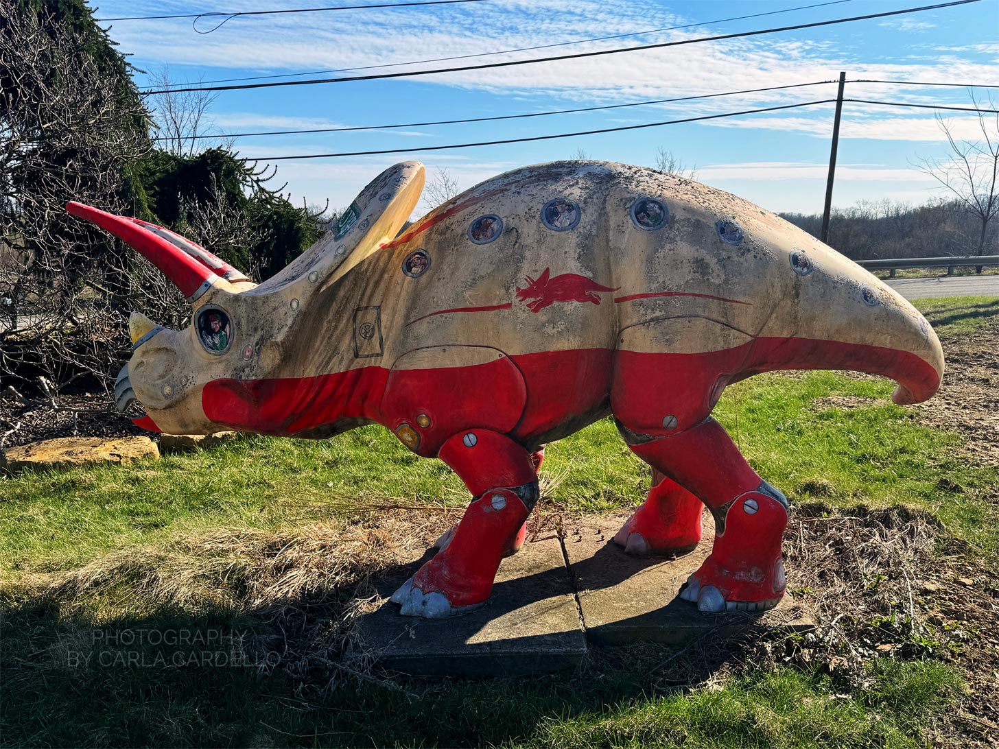 Transitsaurus Pittsburgh Dinosaur Statue