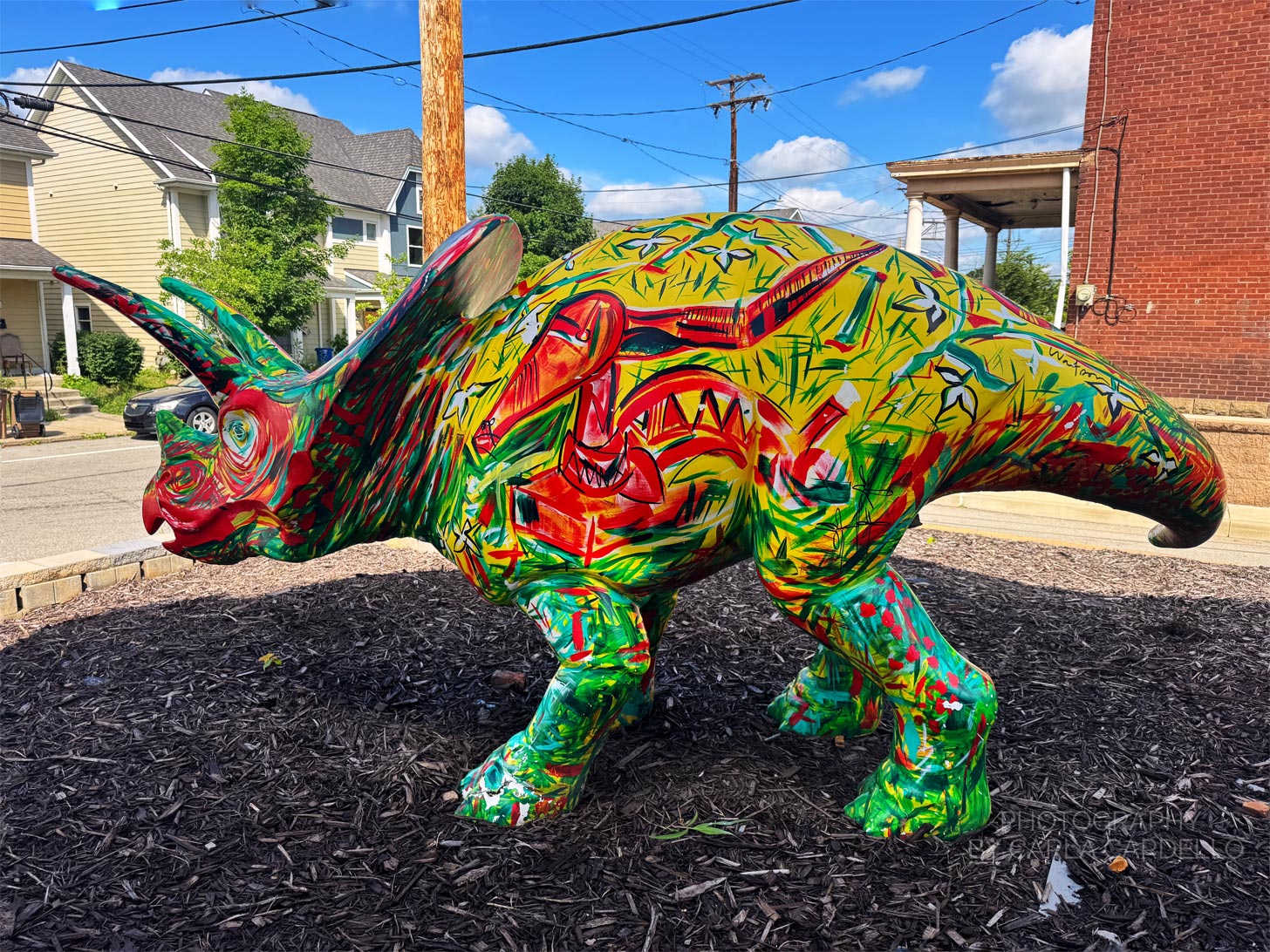 Urban Leagueasaurus Pittsburgh Dinosaur Statue